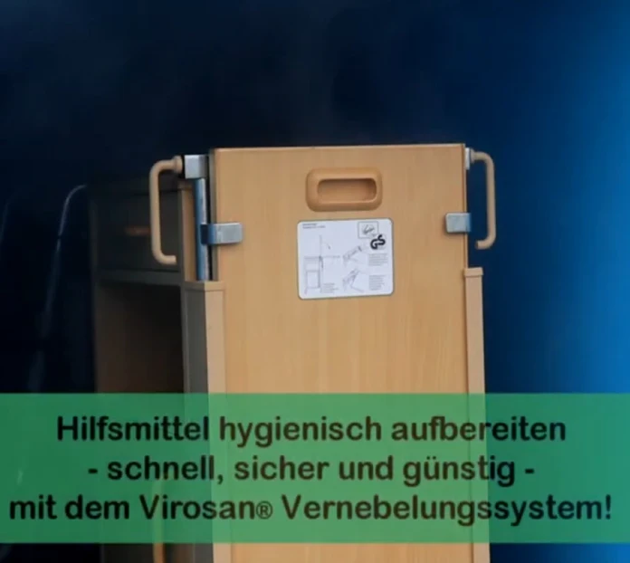 hilfsmittel hygienisch aufbereiten mit dem virosan vernebelungssystem