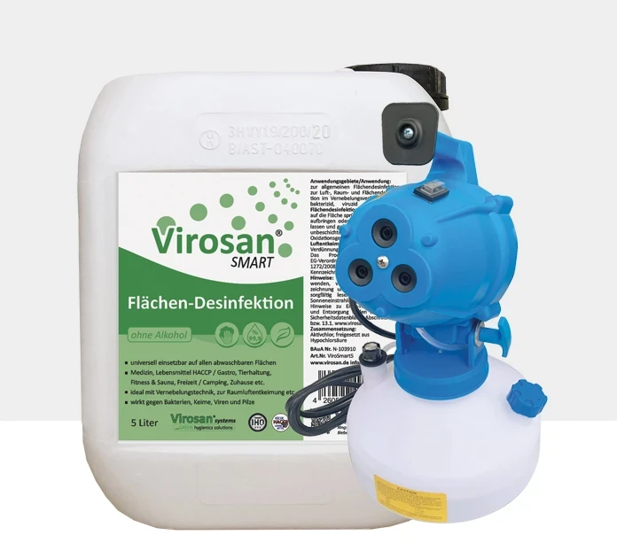 fogger triple est, vernebelungsgeru00e4t zur kaltvernebelung und desinfektion mit virosan smart