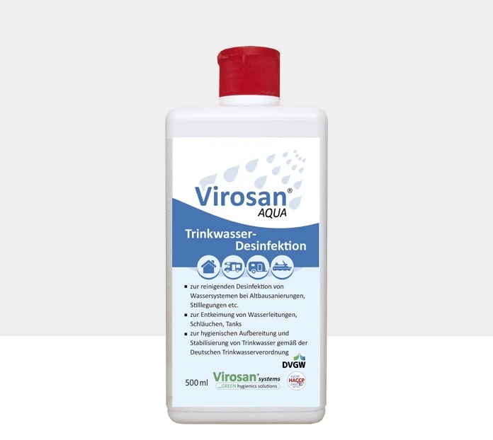 500 ml euroflasche virosan aqua trinkwasserdesinfektionsmittel